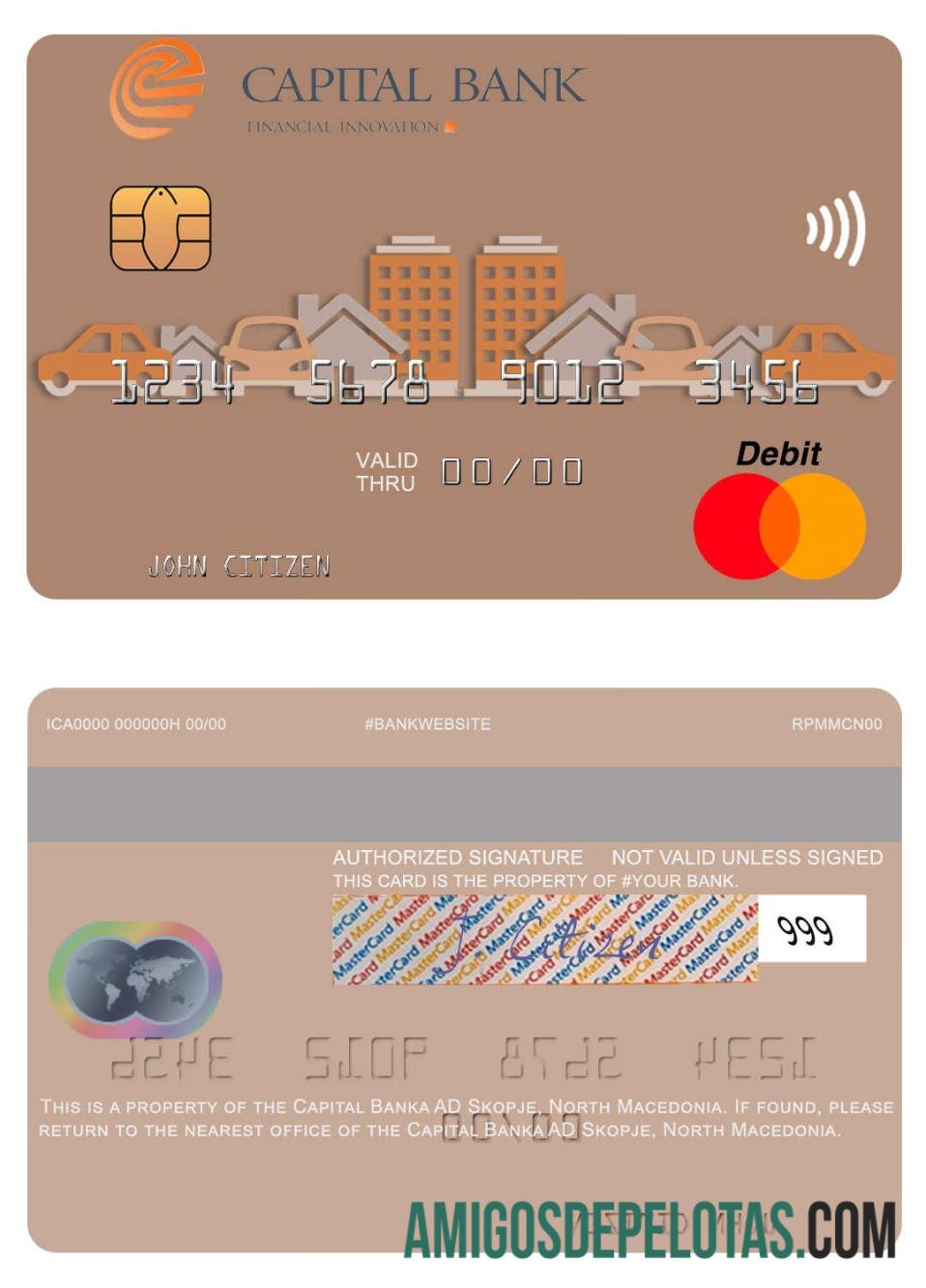 North Macedonia Capital Banka AD Skopje Mastercard download for verification
